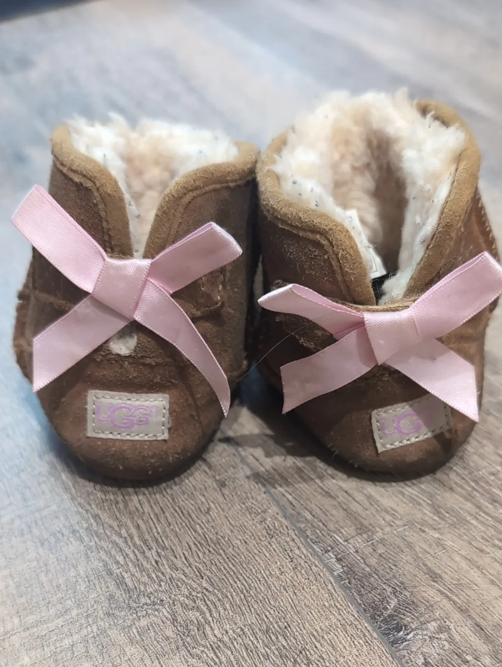 Cozy Brown Faux-Shearling Baby Boots